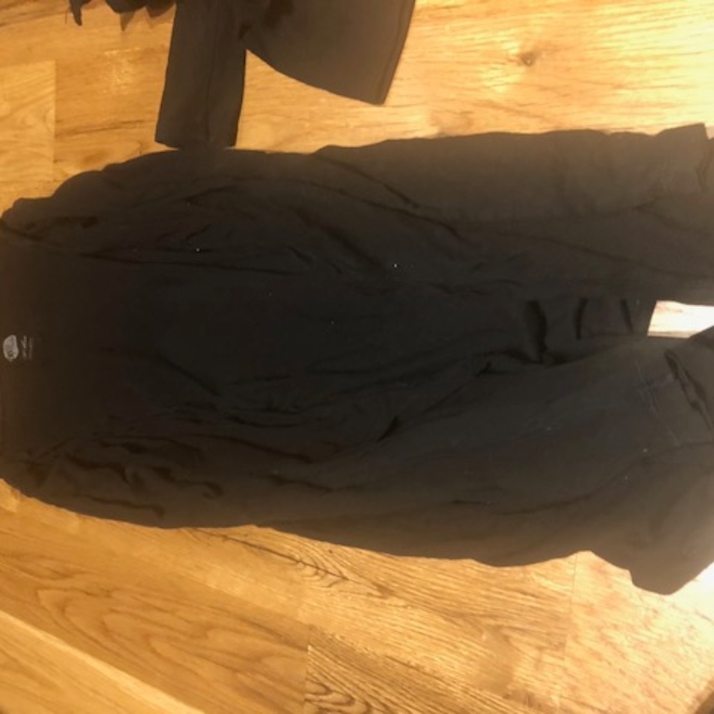 black cardigan sweater